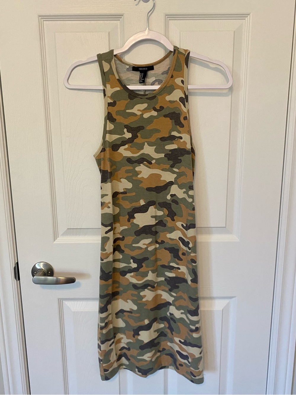 Forever 21 Camo Tank Midi Dress